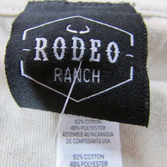 Rodeo Ranch Men's XL Short Sleeve Coyote Graphic T-Shirt - Heather Tan - Picture 2 of 2